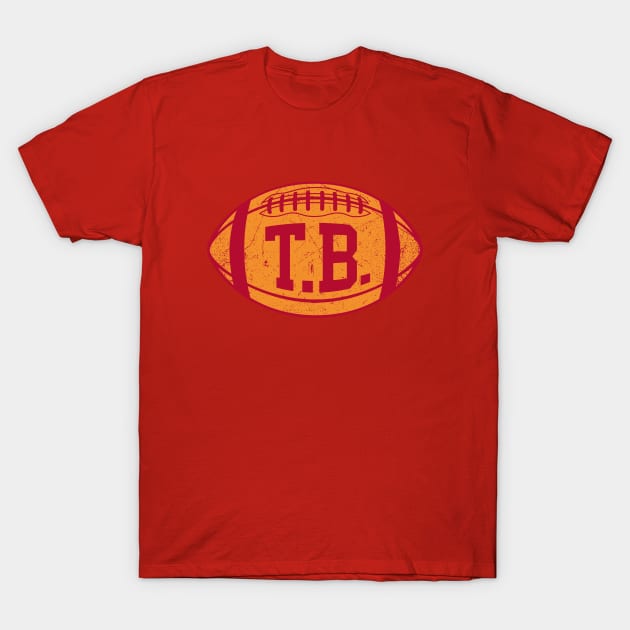 TB Retro Football - Red T-Shirt by KFig21